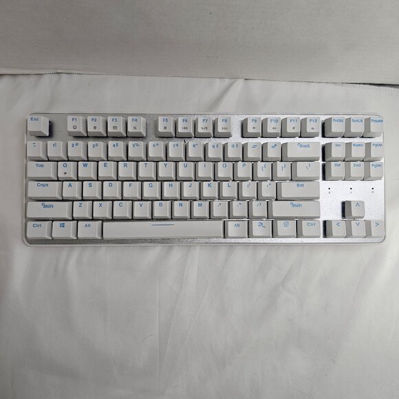 Dareu EK807G – TKL Wireless Mechanical Keyboard white raised keys, works great